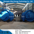 Waste tire recycling to fuel oil pyrolysis plant